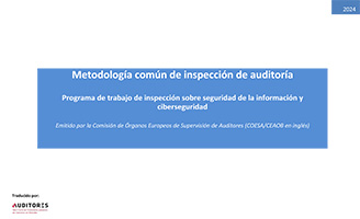 Gua sobre Metodologa comn de inspeccin: Programa de trabajo de Inspeccin sobre Seguridad de la Informacin y Ciberseguridad en las firmas de auditora (COESA-Octubre2023)_ES