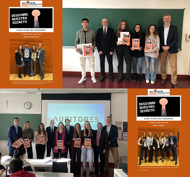 Entrega de premios del juego de Audit Escape Room del XXV Congreso Nacional de Auditor�a