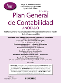 Plan General de Contabilidad Anotado (5ª edición).