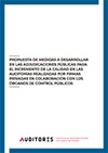 Propuesta de medidas a desarrollar en las adjudicaciones pblicas para el incremento de la calidad en las auditoras realizadas por firmas privadas en colaboracin con los rganos de control pblicos